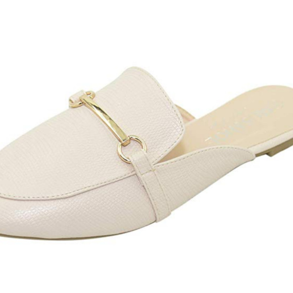 Point Toe Buckle Mule Shoes Backless Slip-on Loafe - Picture 3 of 8